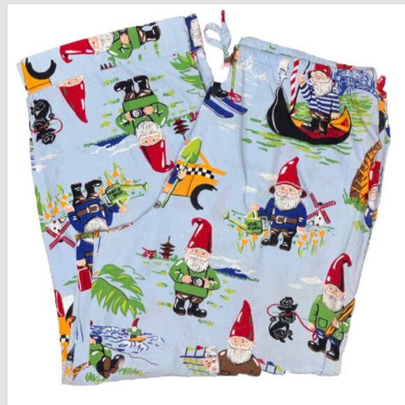 Original Nick & Nora - Women's Traveling Gnome PJ PANTS Only - Size XXL EUC - Picture 3 of 4